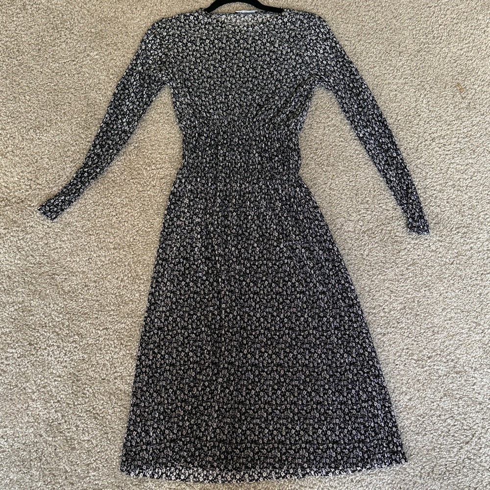 Zara Floral Long Sleeve Dress